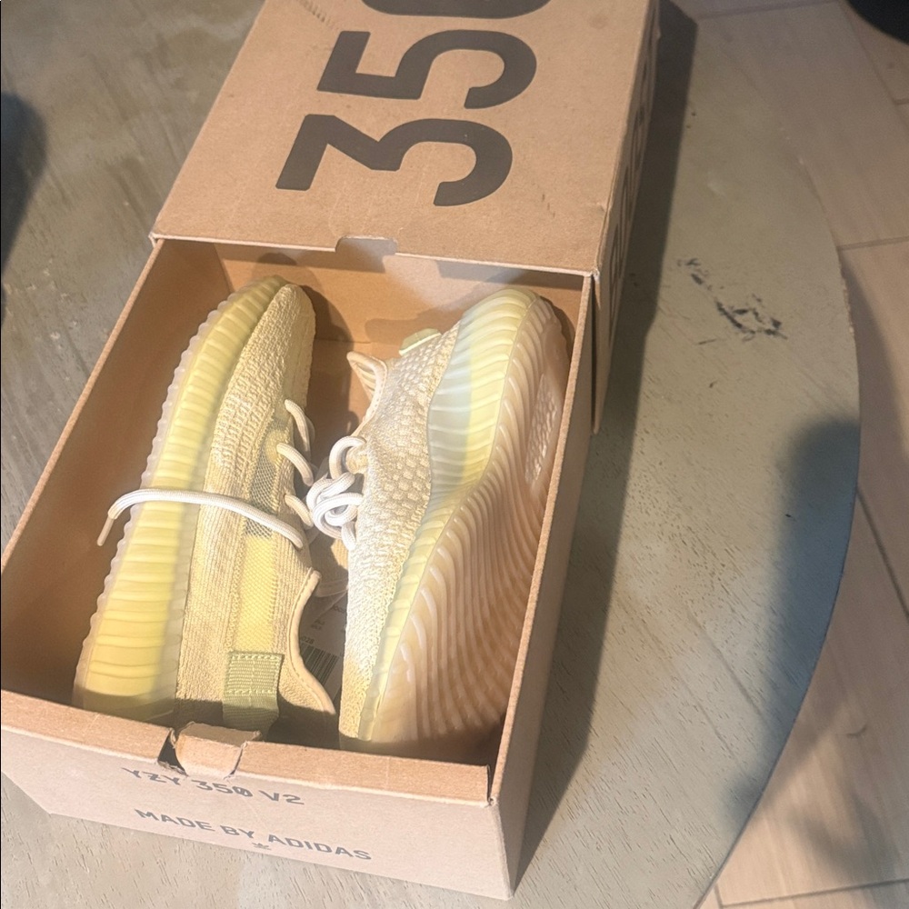Adidas Yeezy Boost 350 V2 in Yellow and Cream